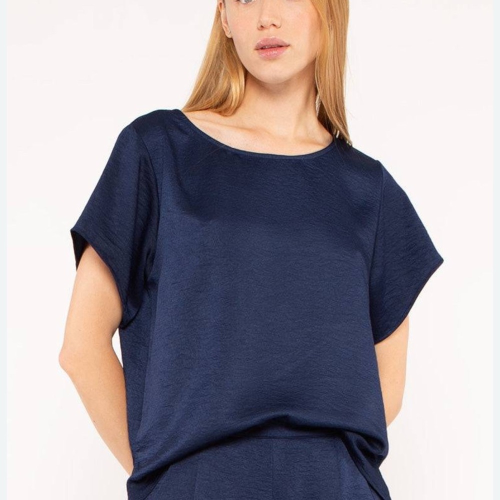 Navy Blue Women's Blouse